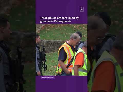 Three police officers killed by gunman in Pennsylvania