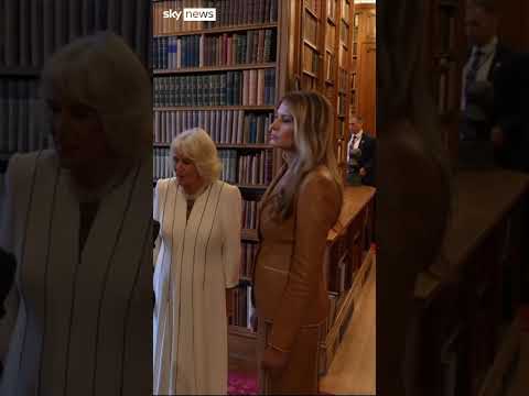 Queen shows Melania Trump around the Royal Library