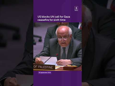 US blocks UN call for Gaza ceasefire for sixth time