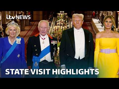Pageantry and politics: Watch the highlights from President Trump’s second state visit | ITV News