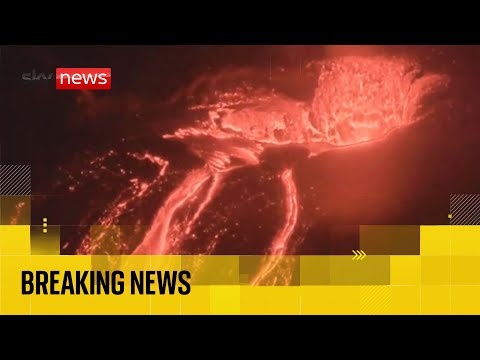 Mount Kilauea erupting in Hawaii