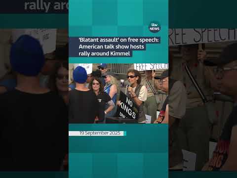 ‘Blatant assault’ on free speech: American talk show hosts rally around Kimmel | ITV News