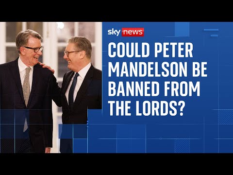 Labour peer calls for Mandelson to be banned from parliament – as Trump denies knowing him