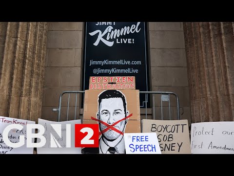 WATCH: Writers Guild of America members protest in California over Kimmel show suspension