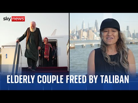 Former Afghan prisoner cries tears of joy as elderly couple held with her freed by Taliban