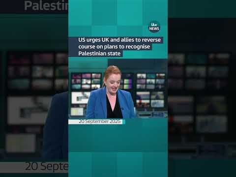 US politicians have urged the UK to reverse its stance on Palestinian statehood #itvnews