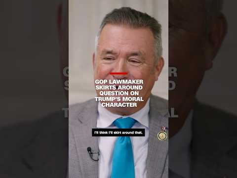 GOP lawmaker skirts around question on Trump’s moral character