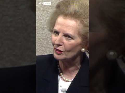 The late John Stapleton interviews Margaret Thatcher