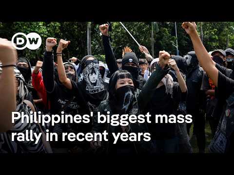 Thousands march in Philippines in mass rally against government corruption | DW News