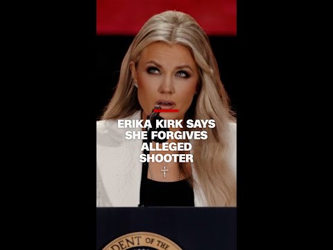 Kirk’s widow says she forgives alleged shooter