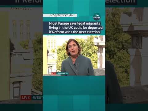 Farage says legal migrants living in the UK could be deported if Reform wins the election | ITV News