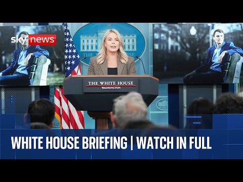 White House responds to countries recognising a Palestinian state | Full Karoline Leavitt briefing