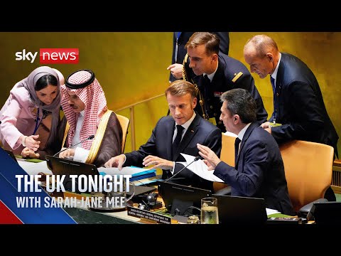 France officially recognises state of Palestine | The UK Tonight with Sarah-Jane Mee