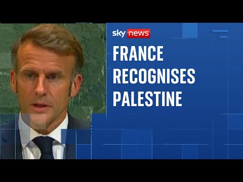France joins those recognising Palestinian statehood