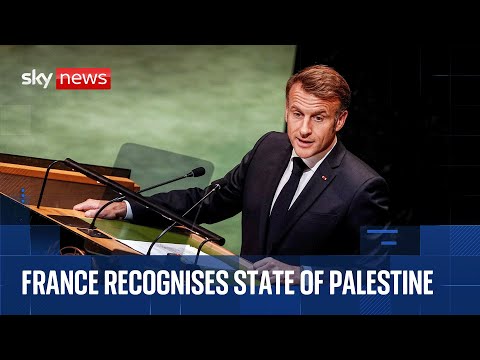 World leaders attend two-state solution summit as France recognises state of Palestine