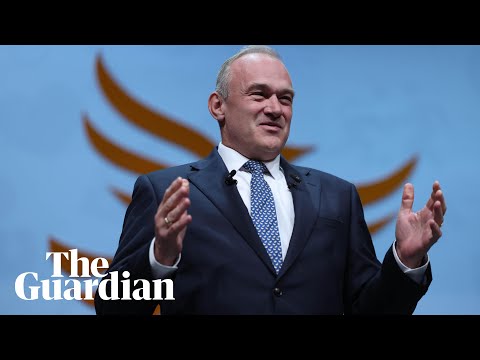 Ed Davey tells Lib Dem conference: ‘Don’t let Trump’s America become Farage’s Britain’