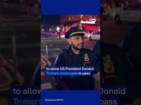 French president stuck in NY traffic…because of Trump | DW News
