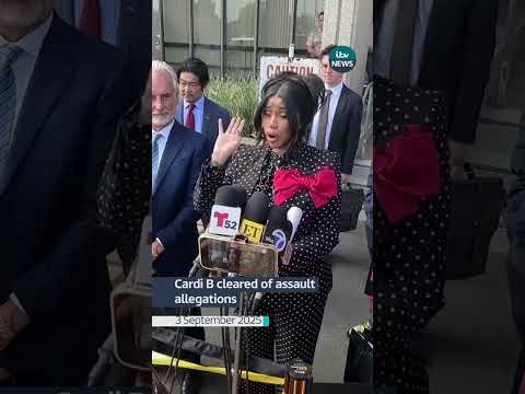 Cardi B cleared of assault allegations in Los Angeles #itvnews #cardib