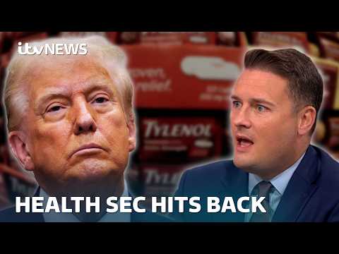 UK Health Secretary hits out at Trump’s paracetamol-autism comments | ITV News