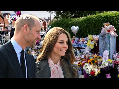 William and Kate pay emotional visit to Southport schools following fatal attack | ITV News