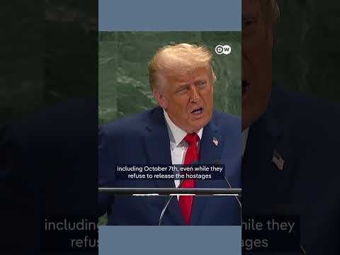 Trump at UN: Recognizing a Palestinian state would reward Hamas | DW News