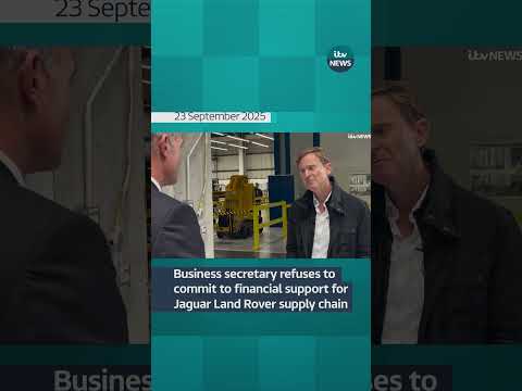 Business secretary refuses to commit to financial support for JLR supply chain | ITV News
