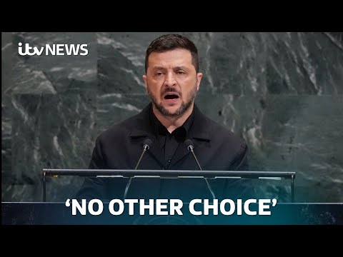 ‘Peace depends on all of us’: Zelenskyy urges the world to condemn Russia at the UN | ITV News
