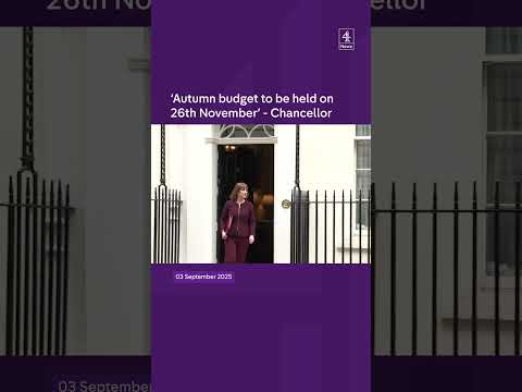 ‘Autumn budget to be held on 26th November’ – Chancellor