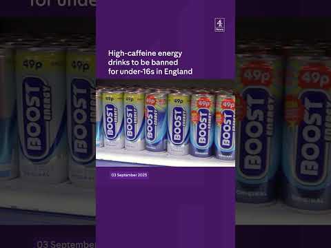 High-caffeine energy drinks to be banned for under-16s in England