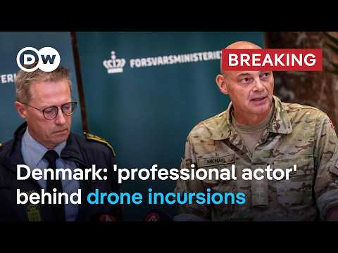 Danish airport shut down due to renewed drone activity | DW News