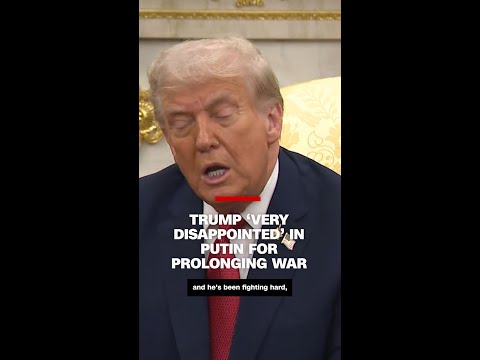 Trump says he’s ‘very disappointed’ in Putin for prolonging war