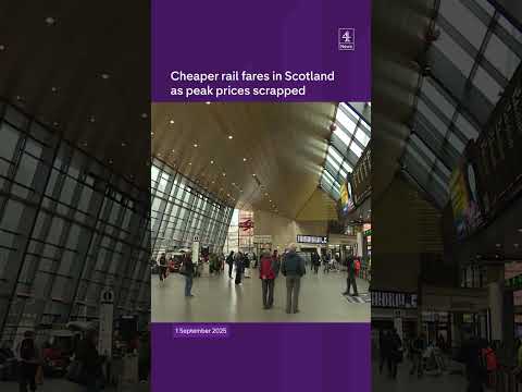 Cheaper rail fares in Scotland as peak prices scrapped