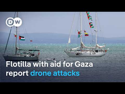 Italy, Spain deploy navy ships to assist Gaza aid flotilla | DW News