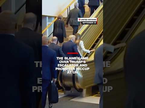 The blame game over Trump’s escalator and prompter hiccup at UN