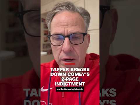 Jake Tapper breaks down Comey’s 2-page indictment