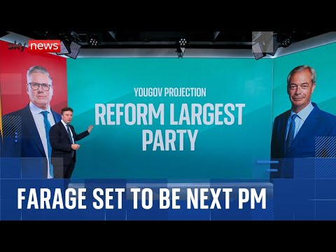 YouGov: Reform UK set to be largest party with Tories facing wipeout