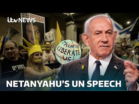 Israeli PM Benjamin Netanyahu addresses UN as Trump vows to block West Bank annexation | ITV News