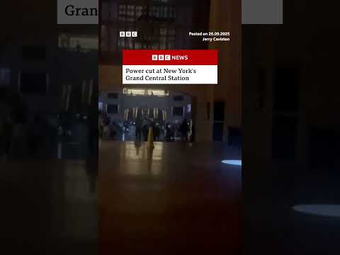 Power cut in New York’s Grand Central Station. #NewYork #GrandCentralStation #BBCNews