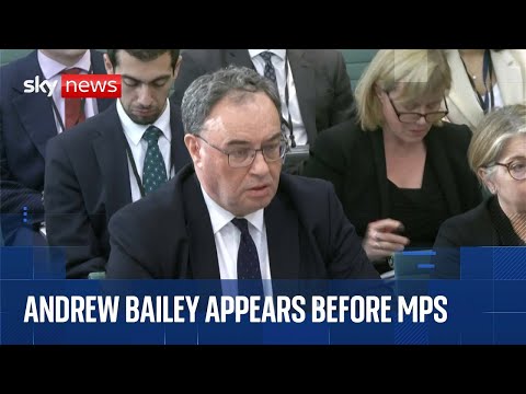 Andrew Bailey on latest Bank of England interest decision