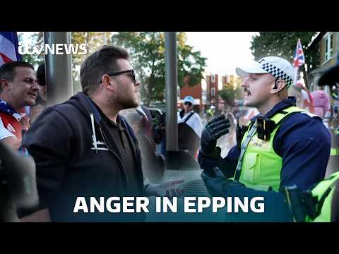 Angry clashes with police: Inside the Epping anti-migrant protests | ITV News