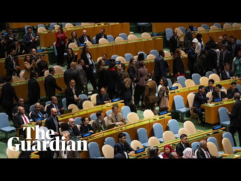 Dozens of delegates walk out of Benjamin Netanyahu’s United Nations speech