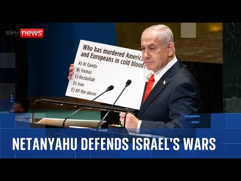 Delegates walk out as Israeli PM defends his war in Gaza