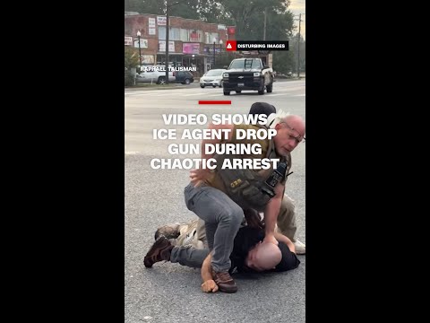 Video shows ICE agent drop gun during chaotic arrest