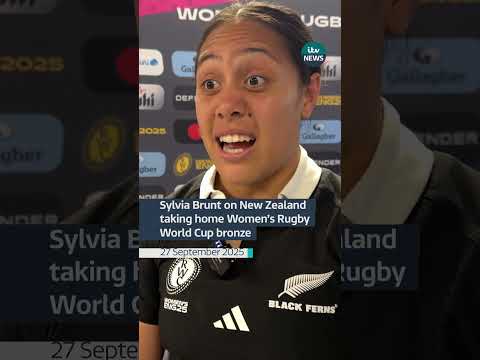 New Zealand’s Sylvia Brunt says she’s proud her team bounced back #itvnews #rugby