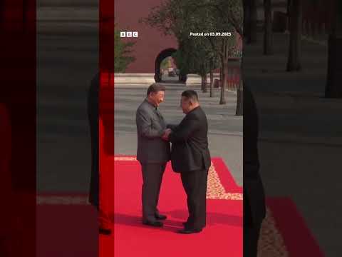 China, Russia and North Korea unite at Beijing military parade. #China #BBCNews