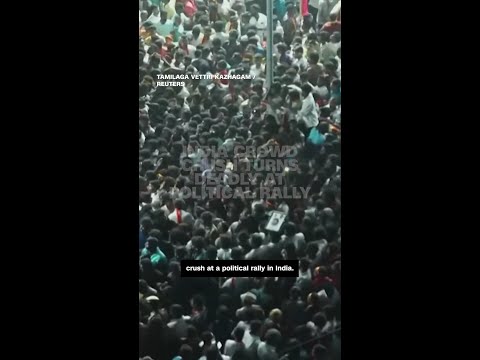 India crowd crush turns deadly at political rally