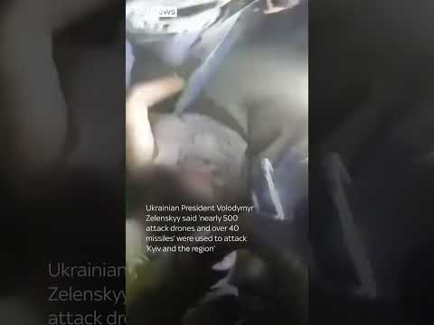 Huge Russian drone and missile attack on Kyiv ‘kills at least four people’