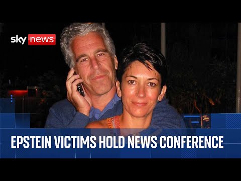 Epstein victims hold news conference