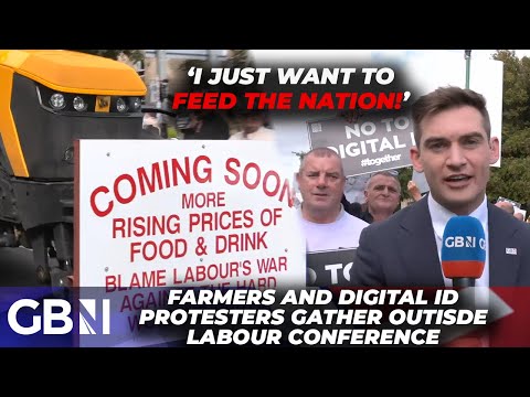 ‘The HATRED Labour has against us’ | Farmers and anti-Digital ID demonstrators rally against Starmer
