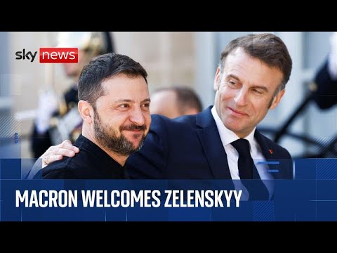 Macron hosts Zelenskyy in Paris